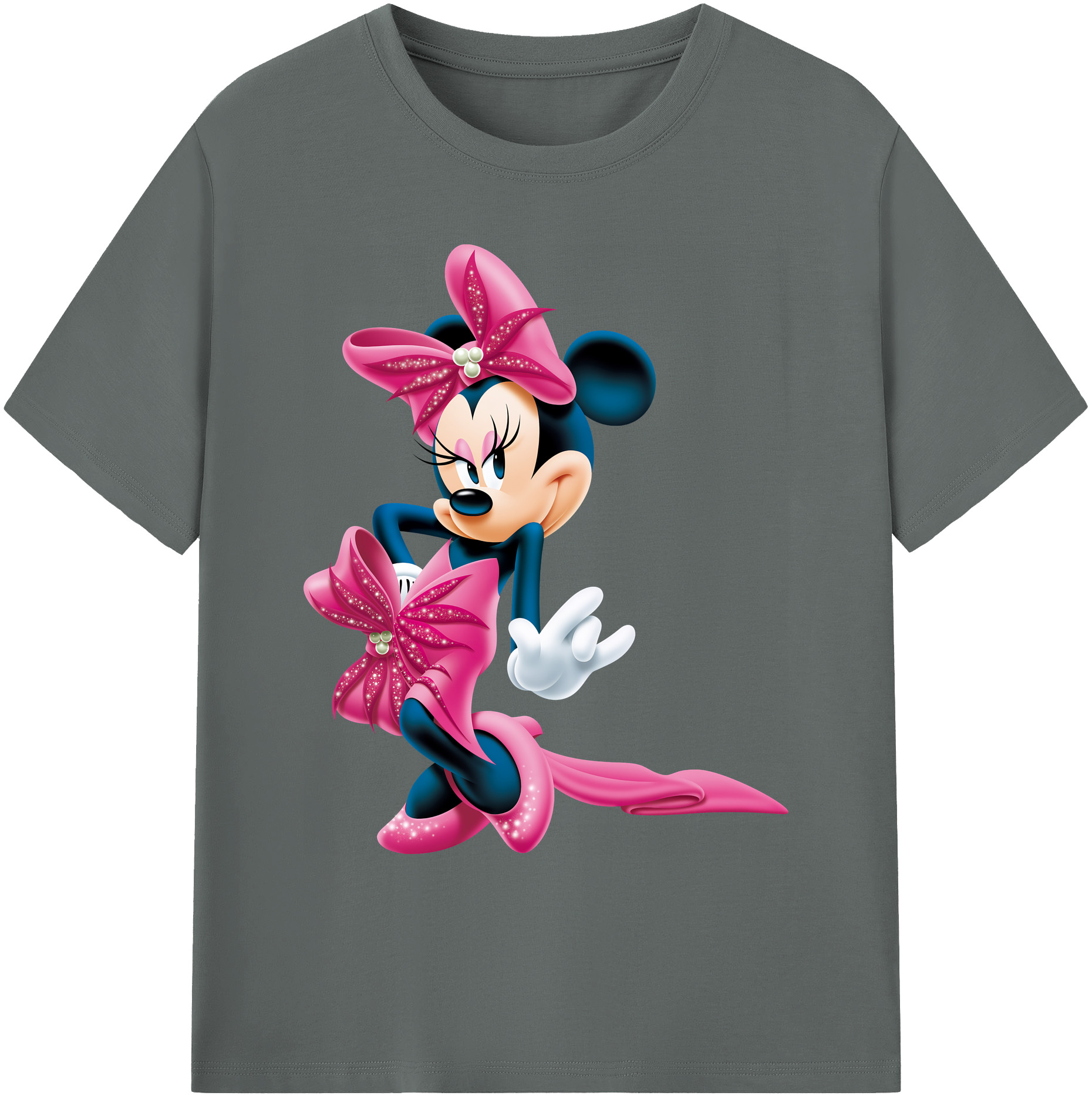 ミッキーマウス Mickey Mouse 綿100％ メンズ半袖Tシャツ｜肌触りやわらか＆通気性